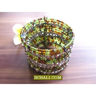 Bali Beads Cuff Bracelets Free Shipping Package